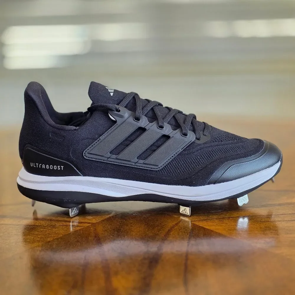 Adidas UltraBoost Light Baseball Cleats Black White NBY ID8610 Men’s 12.5 New LE